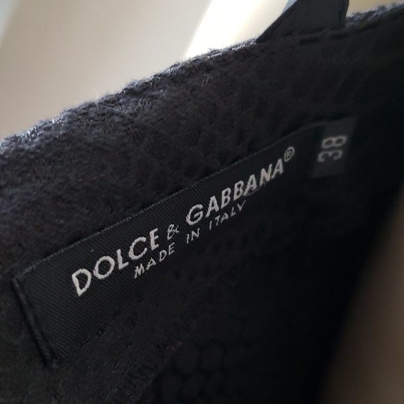 Dolce & Gabbana black snake skin dress 38 4 - Picture 6 of 6